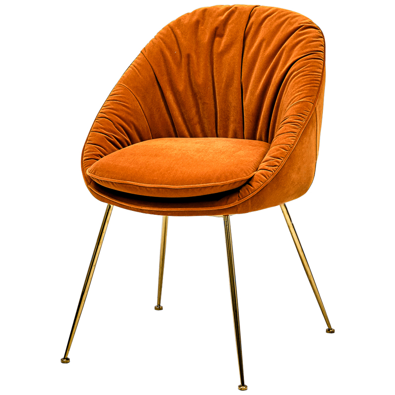 Стул Perrers Stool Orange Оранжевый Глянцевое золото Стул Perrers Stool Orange Оранжевый Глянцевое золото в Рязани | Loft Concept