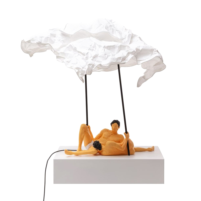 Настольная лампа Seletti Lea & Toni Желтый Белый Настольная лампа Seletti Lea & Toni Желтый Белый в Рязани | Loft Concept