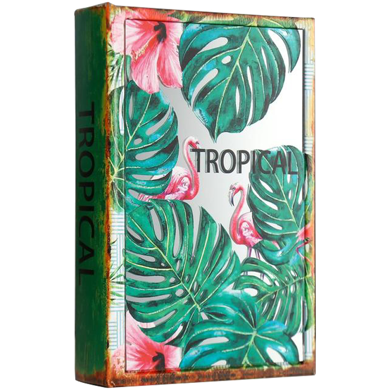 Шкатулка-книга Tropical Flamingos Mirror Book Box Мульти Шкатулка-книга Tropical Flamingos Mirror Book Box Мульти в Рязани | Loft Concept