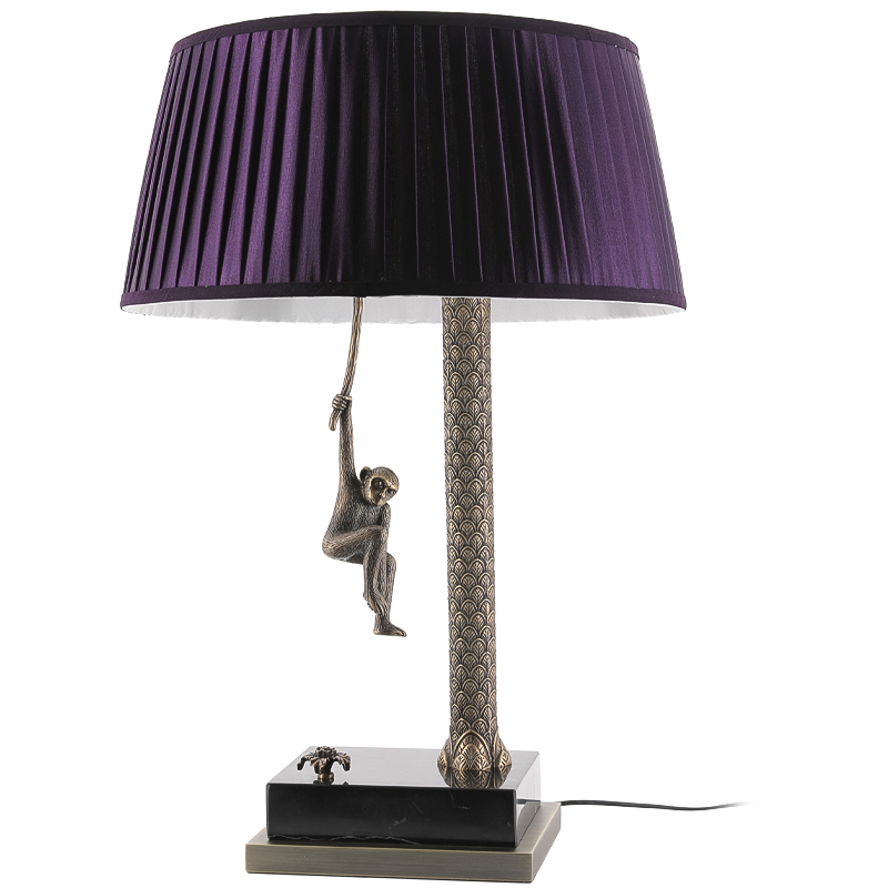 Настольная лампа Джунгли Table Lamp Jungle Purple Латунь Античная полированная Черный Мрамор Nero Пурпурно-фиолетовый Настольная лампа Джунгли Table Lamp Jungle Purple Латунь Античная полированная Черный Мрамор Nero Пурпурно-фиолетовый в Рязани | Loft Concept