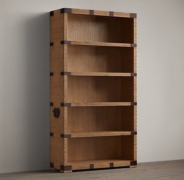 Стеллаж Vintage Loft Rack 2 Дуб темный Стеллаж Vintage Loft Rack 2 Дуб темный в Рязани | Loft Concept