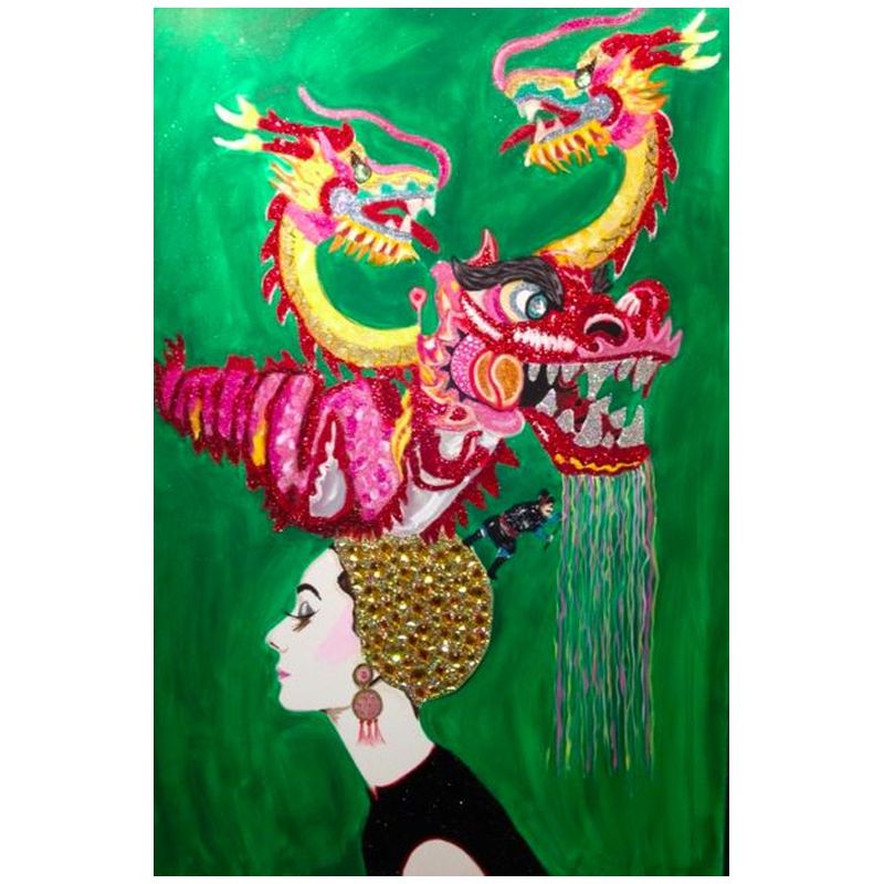 Картина Audrey in a Dragon headdress Мульти Картина Audrey in a Dragon headdress Мульти в Рязани | Loft Concept