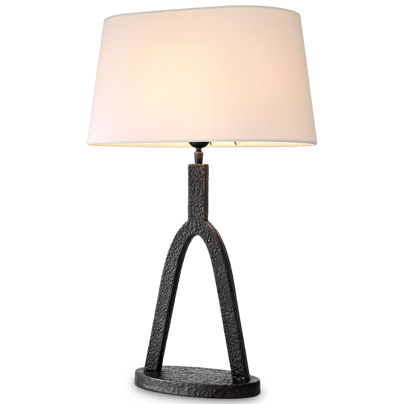 Настольная лампа Eichholtz Table lamp Coosa Темная бронза Белый Настольная лампа Eichholtz Table lamp Coosa Темная бронза Белый в Рязани | Loft Concept
