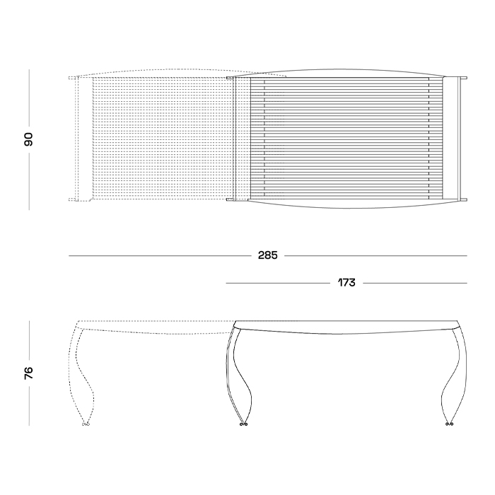 Дизайнерский раздвижной обеденный стол Poltronova Split Dining Table Дизайнерский раздвижной обеденный стол Poltronova Split Dining Table в Рязани