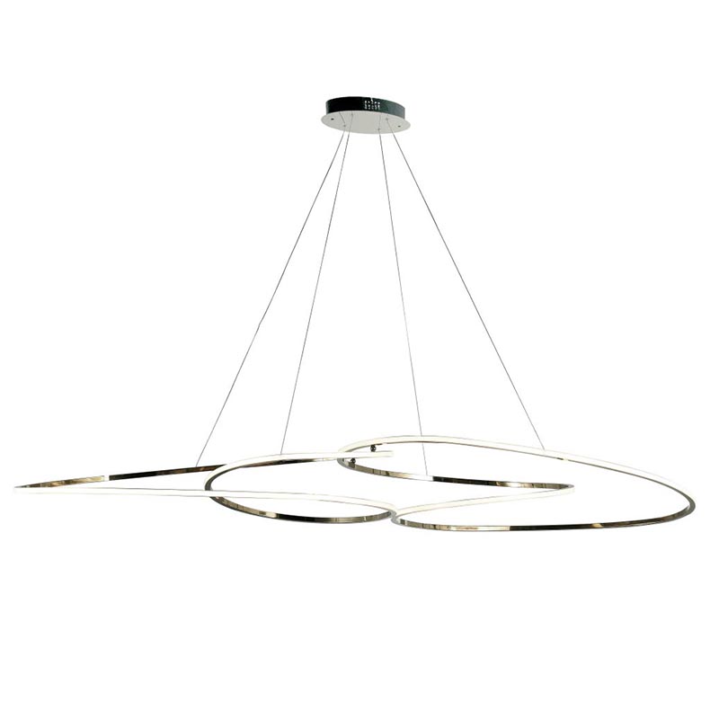 Люстра Adenor Ring Horizontal Chrome Chandelier Хром Люстра Adenor Ring Horizontal Chrome Chandelier Хром в Рязани | Loft Concept