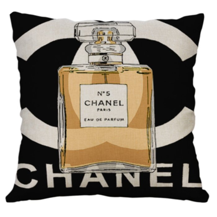 Декоративная подушка CHANEL III Черный Желтый Декоративная подушка CHANEL III Черный Желтый в Рязани | Loft Concept
