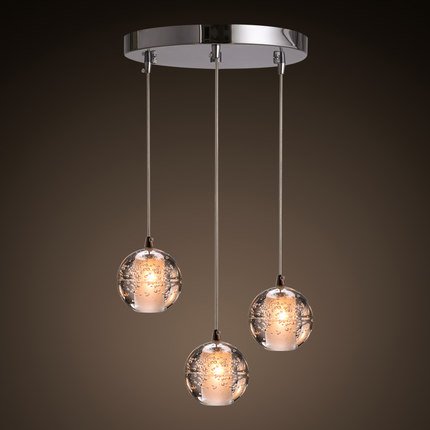 Люстра Bocci 14.3 Three Pendant Led Crystal Glass Ball 3 Прозрачный (Transparent) Люстра Bocci 14.3 Three Pendant Led Crystal Glass Ball 3 Прозрачный (Transparent) в Рязани | Loft Concept