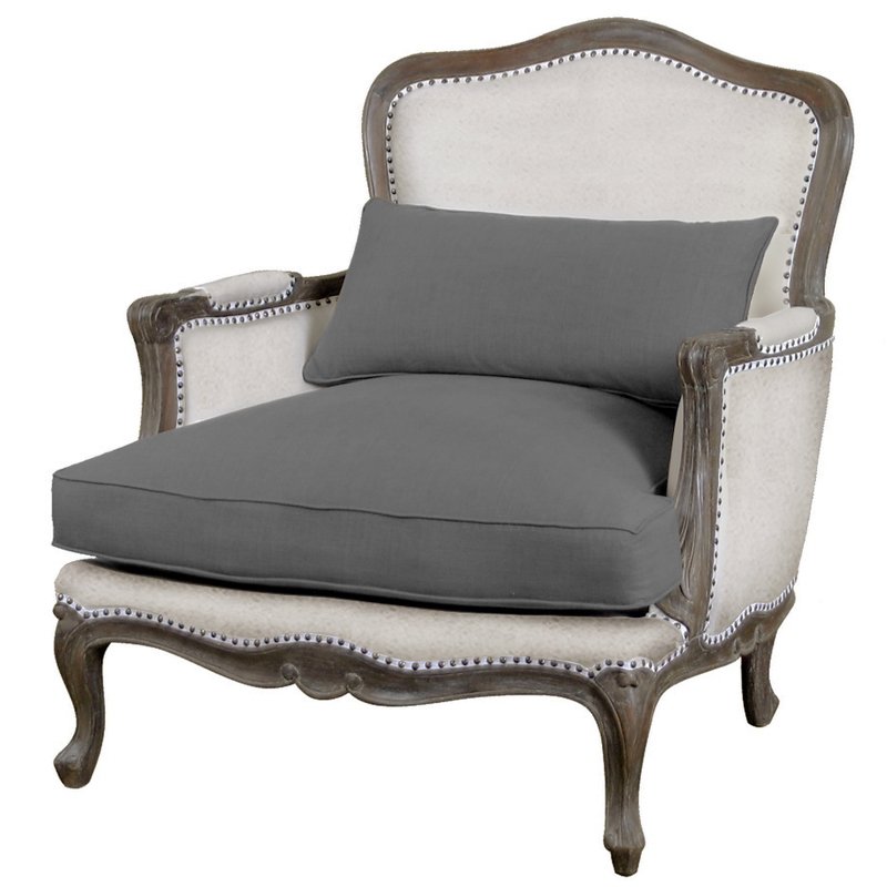 Кресло Bergere Royal Louis XVI Кресло Бержер ivory ( слоновая кость ) Дерево Темно-Серый Кресло Bergere Royal Louis XVI Кресло Бержер ivory ( слоновая кость ) Дерево Темно-Серый в Рязани | Loft Concept