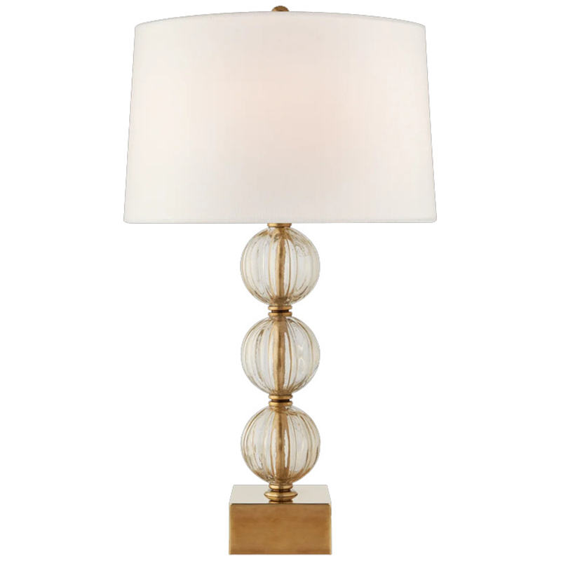 Настольная Лампа SAZERAC LARGE TABLE LAMP Transparent Бежевый Прозрачное Стекло Латунь Настольная Лампа SAZERAC LARGE TABLE LAMP Transparent Бежевый Прозрачное Стекло Латунь в Рязани | Loft Concept