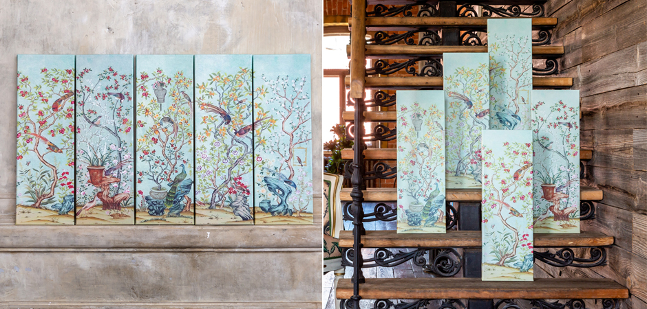 Постер Blue Chinoiserie 1 Постер Blue Chinoiserie 1 - Loft-Concept в Рязани