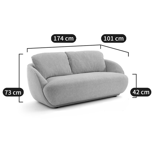 Диван с обивкой меланж Halle Melange Sofa Диван с обивкой меланж Halle Melange Sofa в Рязани