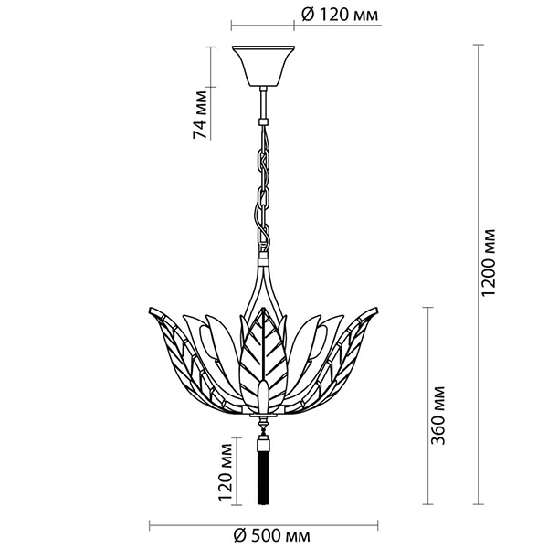 Люстра Glass Petals Chandelier 50 Люстра Glass Petals Chandelier 50 в Рязани