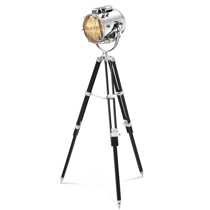 Торшер Eichholtz Floor Lamp Atlantic nickel Черный Никель Прозрачный Торшер Eichholtz Floor Lamp Atlantic nickel Черный Никель Прозрачный в Рязани | Loft Concept