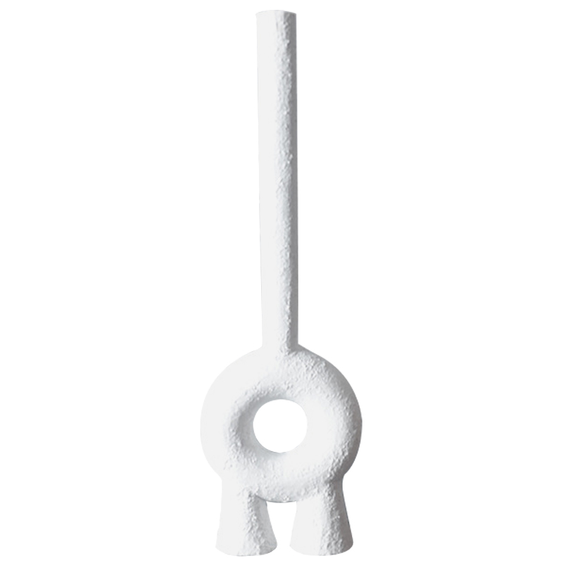 Ваза Long Neck Ceramic Vase by Faina Белый Ваза Long Neck Ceramic Vase by Faina Белый в Рязани | Loft Concept