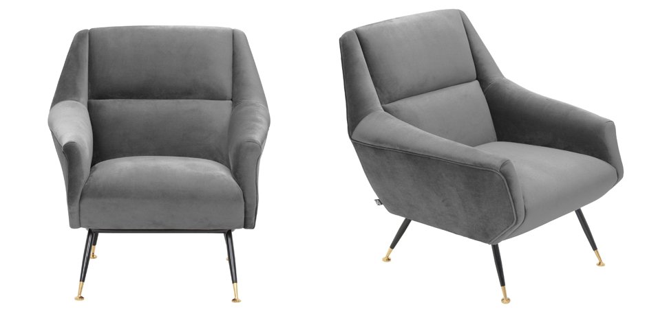 Кресло Eichholtz Chair Exile Grey Кресло Eichholtz Chair Exile Grey - Loft-Concept в Рязани