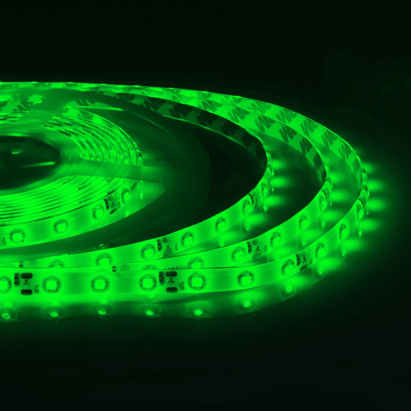 Светодиодная влагозащищенная лента 4,8W/m 60LED/m 3528SMD зеленый Белый Светодиодная влагозащищенная лента 4,8W/m 60LED/m 3528SMD зеленый Белый в Рязани | Loft Concept