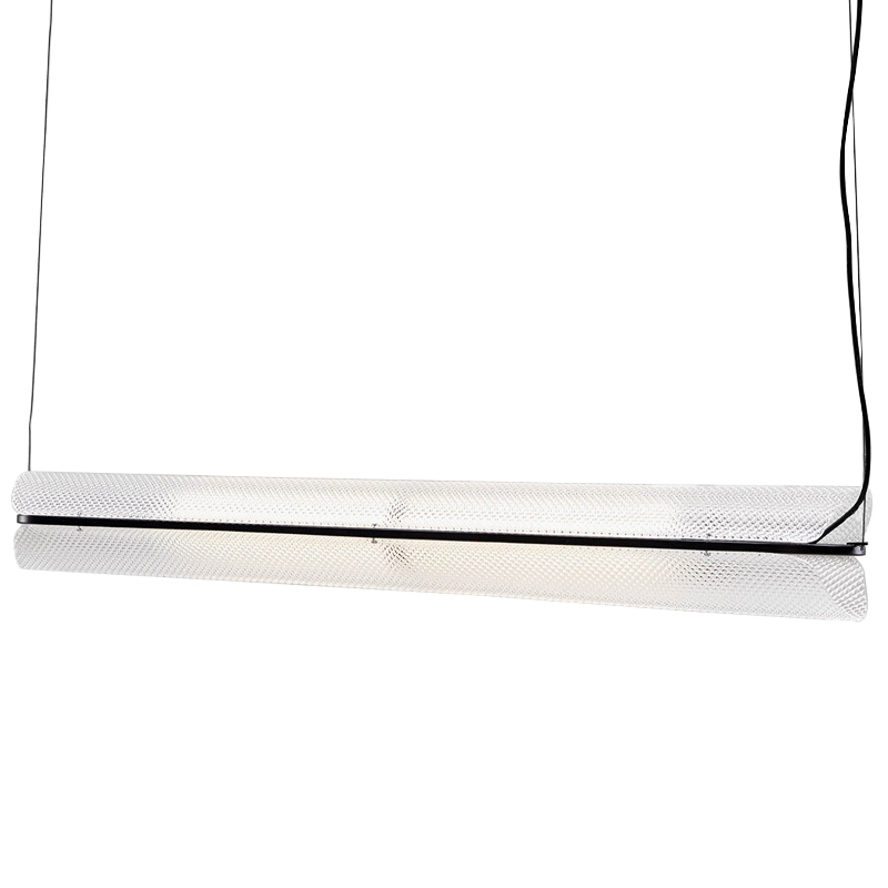 Дизайнерский линейный подвесной светильник VALE SERIES LINEAR HANGING LAMP Прозрачный Черный Дизайнерский линейный подвесной светильник VALE SERIES LINEAR HANGING LAMP Прозрачный Черный в Рязани | Loft Concept