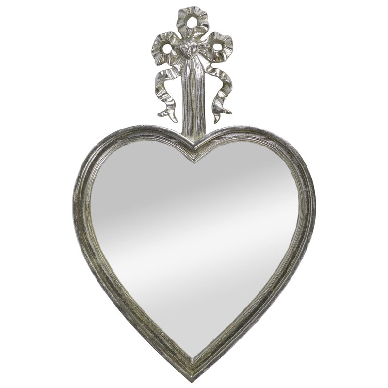 Зеркало Mirror Heart Серебристое Серебряный Зеркало Mirror Heart Серебристое Серебряный в Рязани | Loft Concept