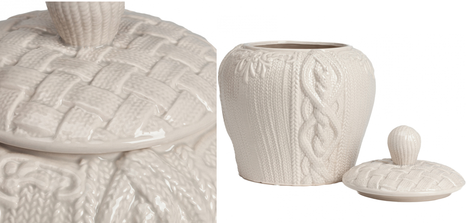 Ваза Knitted Pattern с крышкой Ваза Knitted Pattern с крышкой - Loft-Concept в Рязани