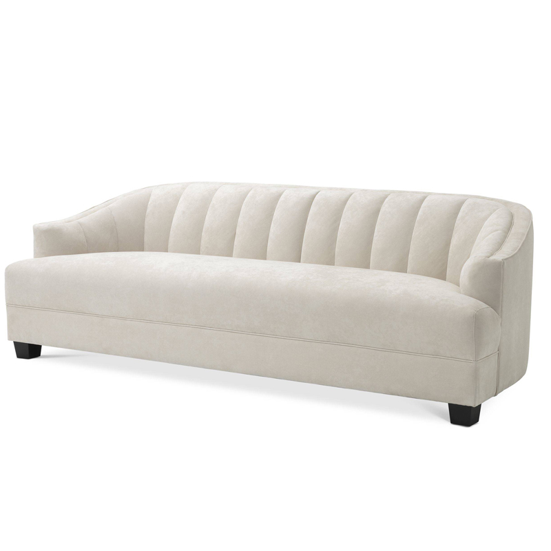 Диван Eichholtz Sofa Polaris ivory ( слоновая кость ) Черный Диван Eichholtz Sofa Polaris ivory ( слоновая кость ) Черный в Рязани | Loft Concept