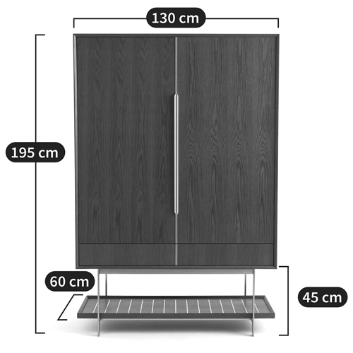 Платяной шкаф из серого дуба Sawada Gray Oak Wardrobe Платяной шкаф из серого дуба Sawada Gray Oak Wardrobe в Рязани
