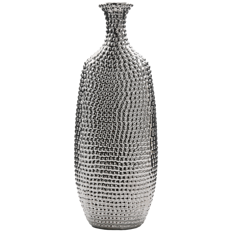Декоративная ваза Silver Pearle Серебряный Декоративная ваза Silver Pearle Серебряный в Рязани | Loft Concept
