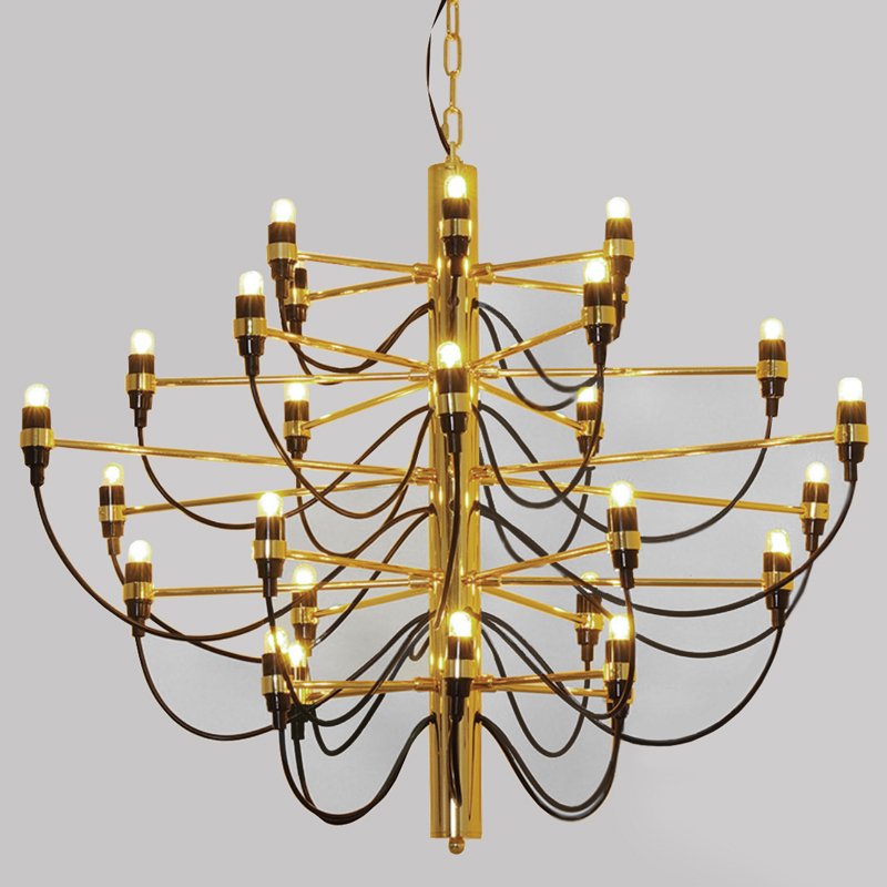 Люстра Flos 2097 30 Brass Gold by Gino Sarfatti Латунь в Рязани | Loft Concept 