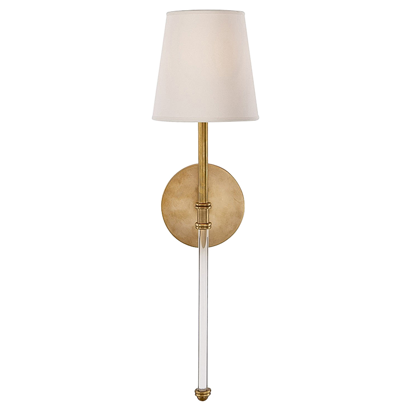 Бра Natale Sconce Brass Латунь Античная полированная Белый Бра Natale Sconce Brass Латунь Античная полированная Белый в Рязани | Loft Concept