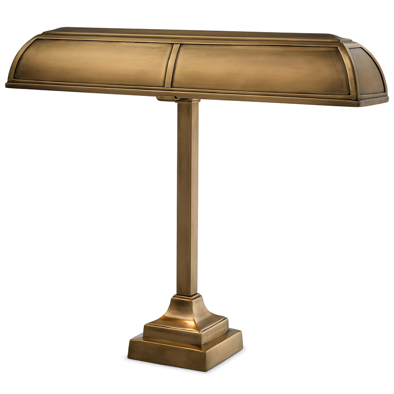 Настольная лампа Eichholtz Desk Lamp Banker Trust Винтажная латунь Настольная лампа Eichholtz Desk Lamp Banker Trust Винтажная латунь в Рязани | Loft Concept