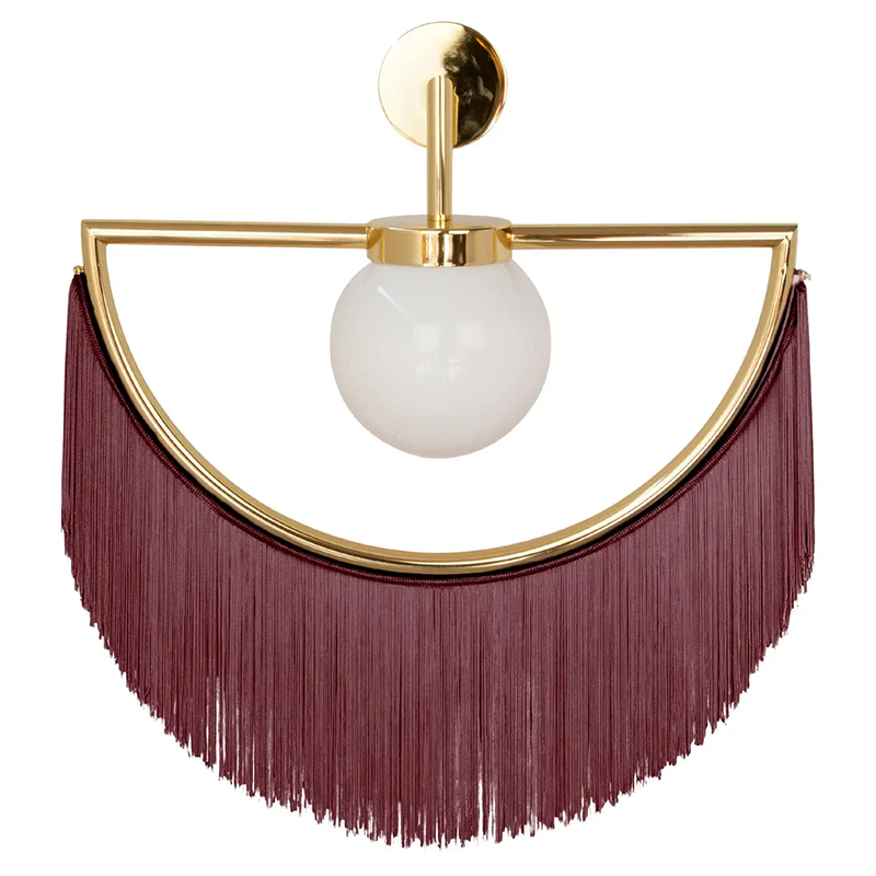 Бра Wink Wall Lamp by Masquespacio for Houtique Wine Бургундский красный Золотой Бра Wink Wall Lamp by Masquespacio for Houtique Wine Бургундский красный Золотой в Рязани | Loft Concept