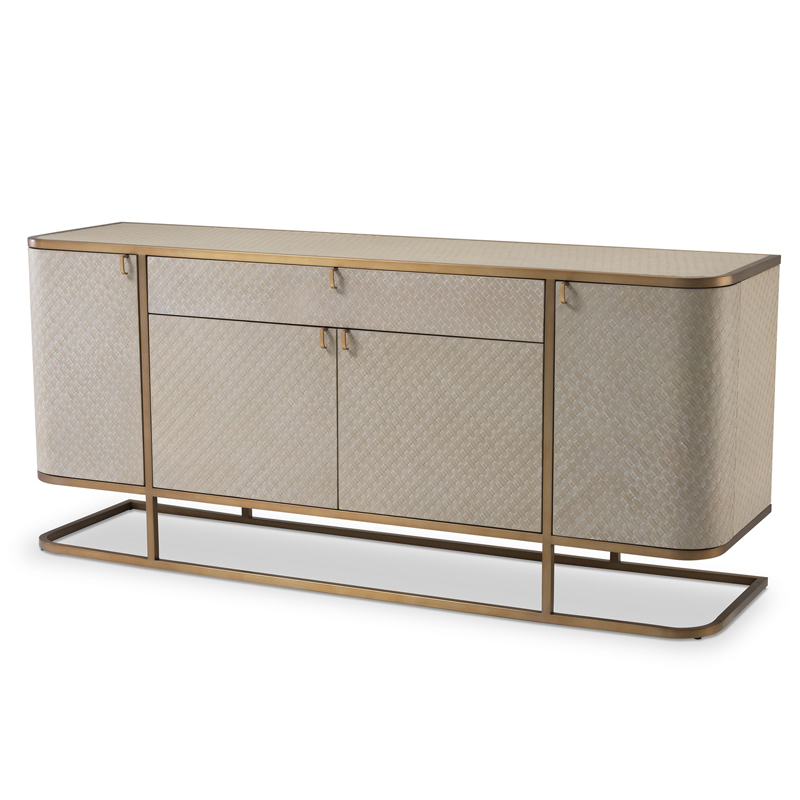 Комод Eichholtz Dresser Napa Valley oak Бежевый Матовая латунь Комод Eichholtz Dresser Napa Valley oak Бежевый Матовая латунь в Рязани | Loft Concept