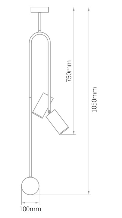 Потолочный светильник Ando Wooden Metal Brass Light 3 плафона Потолочный светильник Ando Wooden Metal Brass Light 3 плафона в Рязани