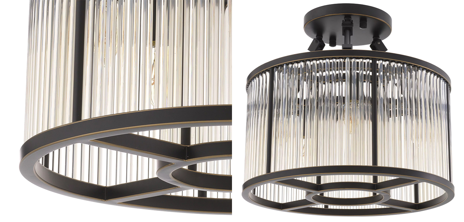 Потолочный светильник Eichholtz Ceiling Lamp Bernardi S Bronze - фото