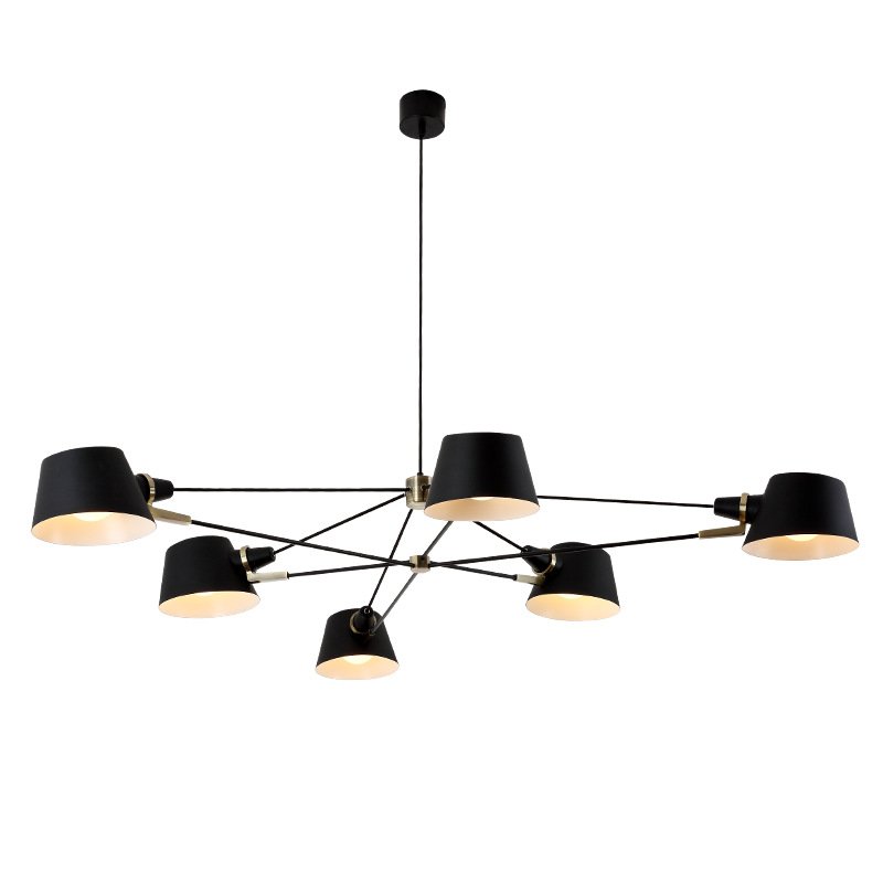 Люстра Brendan Ravenhill  Long Pivot Chandelier Черный в Рязани | Loft Concept 