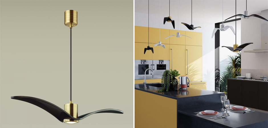 Подвесной светильник Seagull Scope Gold черный Подвесной светильник Seagull Scope Gold черный - Loft-Concept в Рязани