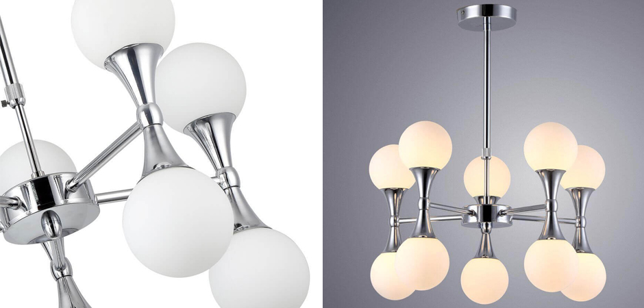 Люстра Ball Valley Chandelier Chromium 10 Люстра Ball Valley Chandelier Chromium 10 - Loft-Concept в Рязани