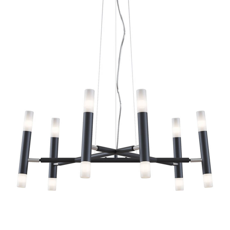 Люстра Arnaut Chandelier 12 Черный Люстра Arnaut Chandelier 12 Черный в Рязани | Loft Concept