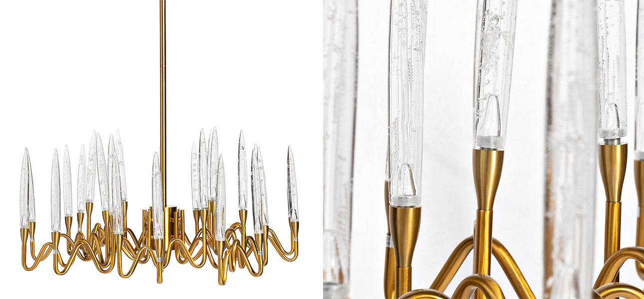 Люстра Aishoola латунь - фото