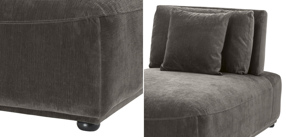 Кресло Eichholtz Chaise Longue Mondial Granite grey Кресло Eichholtz Chaise Longue Mondial Granite grey - Loft-Concept в Рязани