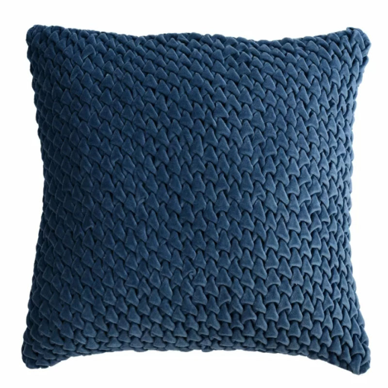 Подушка Purnama Quilting blue Синий Подушка Purnama Quilting blue Синий в Рязани | Loft Concept