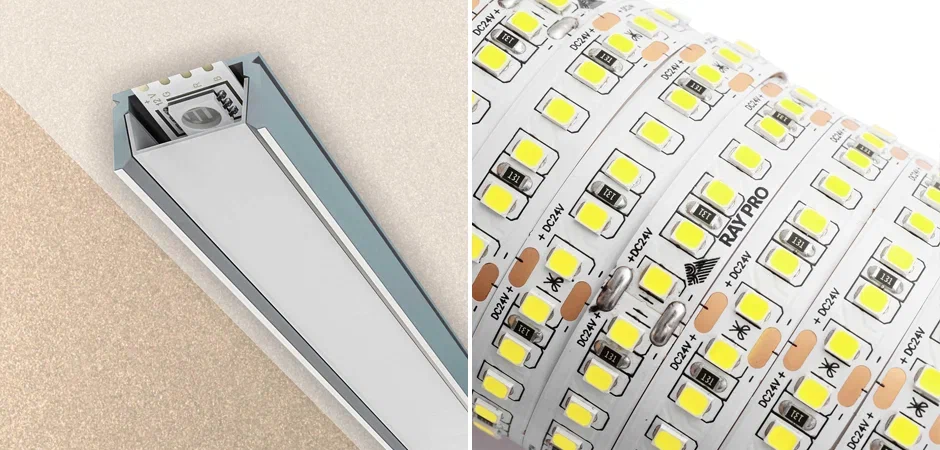 Светодиодная лента 2835SMD холодный белый 5M - фото №1