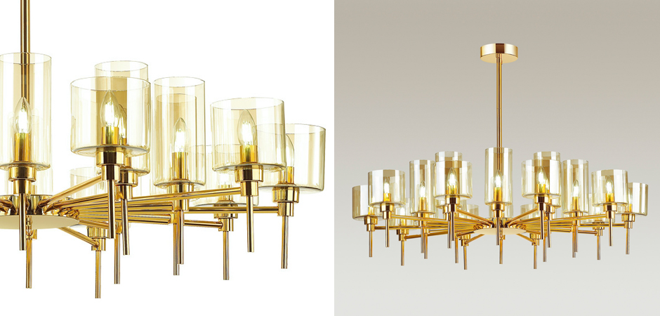Люстра AXO Light Spillray Gold Lamps 20 Люстра AXO Light Spillray Gold Lamps 20 - Loft-Concept в Рязани