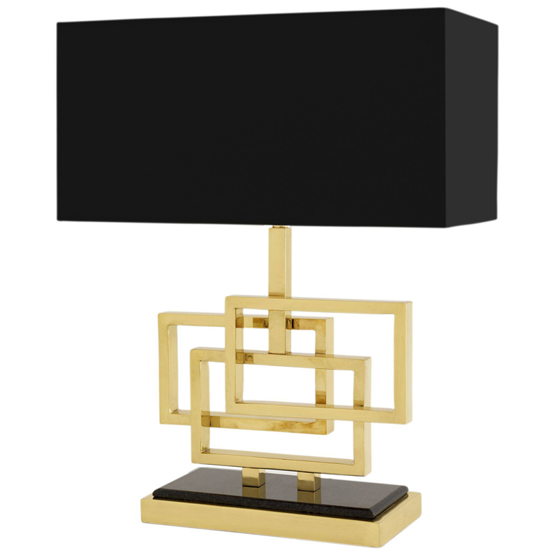 Настольная лампа Eichholtz Table Lamp Windolf Brass Латунь Черный Настольная лампа Eichholtz Table Lamp Windolf Brass Латунь Черный в Рязани | Loft Concept