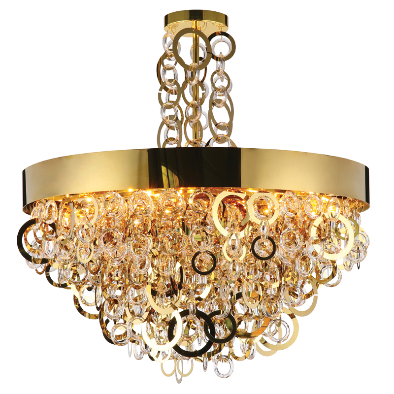 Люстра Maryse Chandelier Глянцевое золото Прозрачный Люстра Maryse Chandelier Глянцевое золото Прозрачный в Рязани | Loft Concept