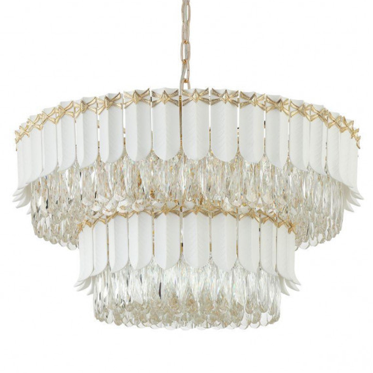 Люстра Barcelo Chandelier Прозрачный Золотой Люстра Barcelo Chandelier Прозрачный Золотой в Рязани | Loft Concept