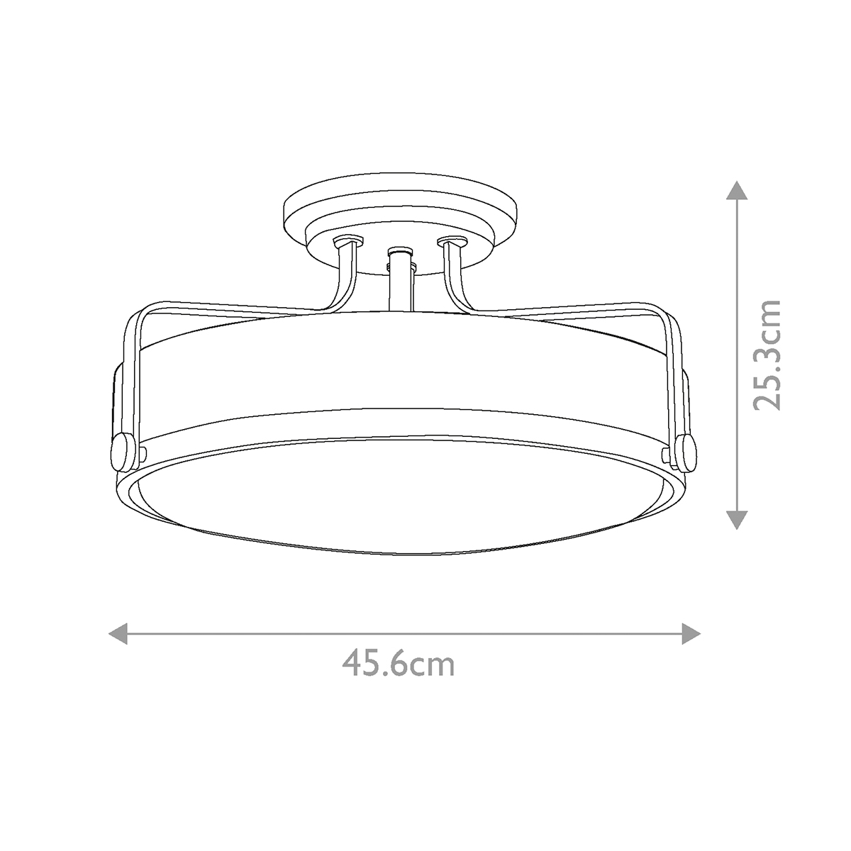 Потолочный светильник с круглым матовым белым плафоном Hinkley в Рязани