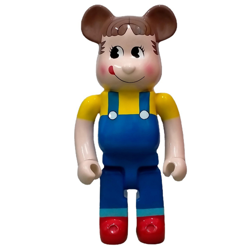 Статуэтка Bearbrick Peko-Chan Синий Желтый Красный Коричневый Статуэтка Bearbrick Peko-Chan Синий Желтый Красный Коричневый в Рязани | Loft Concept
