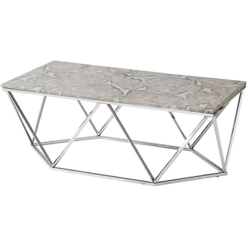 Кофейный столик Kovaldzhi Collection Frame Geometry Silver Бежево-серый Белый Мрамор Bianco Серебряный Кофейный столик Kovaldzhi Collection Frame Geometry Silver Бежево-серый Белый Мрамор Bianco Серебряный в Рязани | Loft Concept