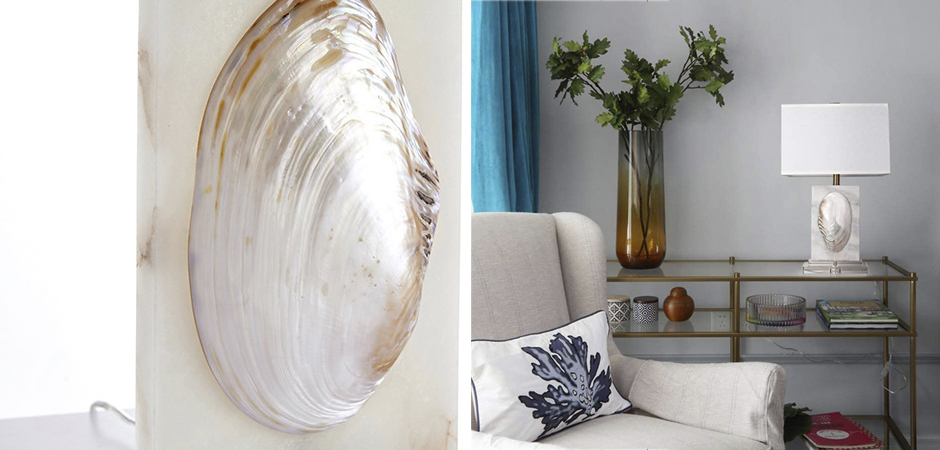Настольная лампа Mother of Pearl Sink Настольная лампа Mother of Pearl Sink - Loft-Concept в Рязани