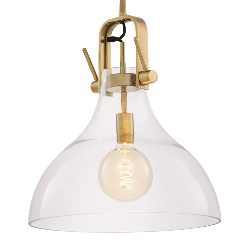 Подвесной светильник Eichholtz Lamp Connery Brass Латунь Прозрачное Стекло Подвесной светильник Eichholtz Lamp Connery Brass Латунь Прозрачное Стекло в Рязани | Loft Concept